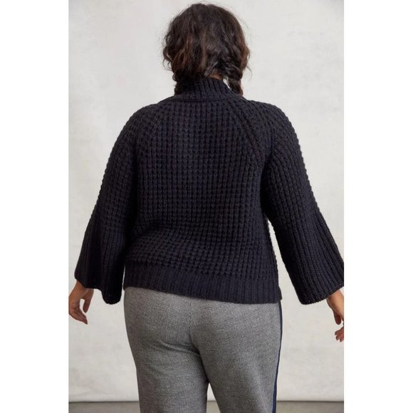 ANTHROPOLOGIE Maeve Dionne Bell-Sleeved Sweater - Picture 6 of 6